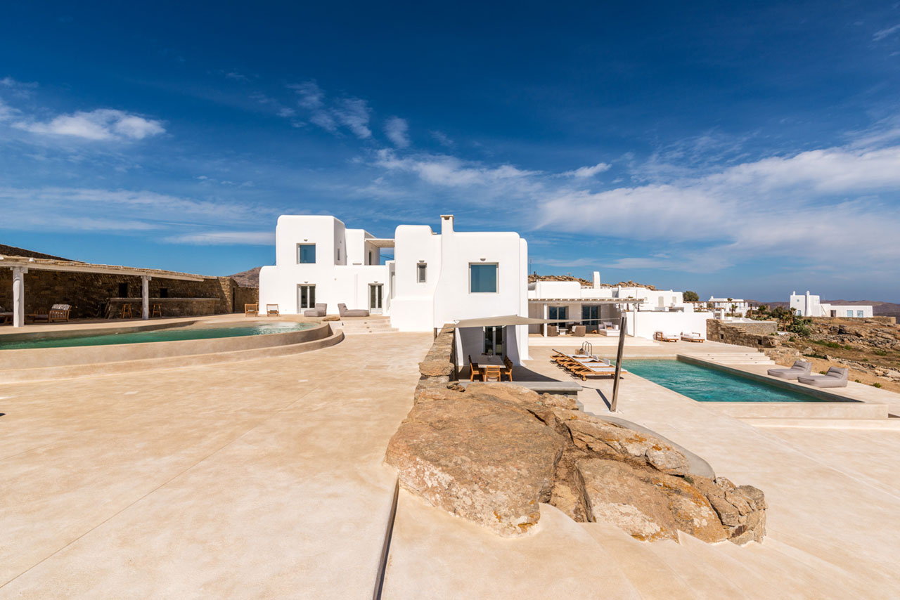 Biệt thự Alaia, Agia Sophia, Mykonos.  Ảnh của Andreas Bekas.