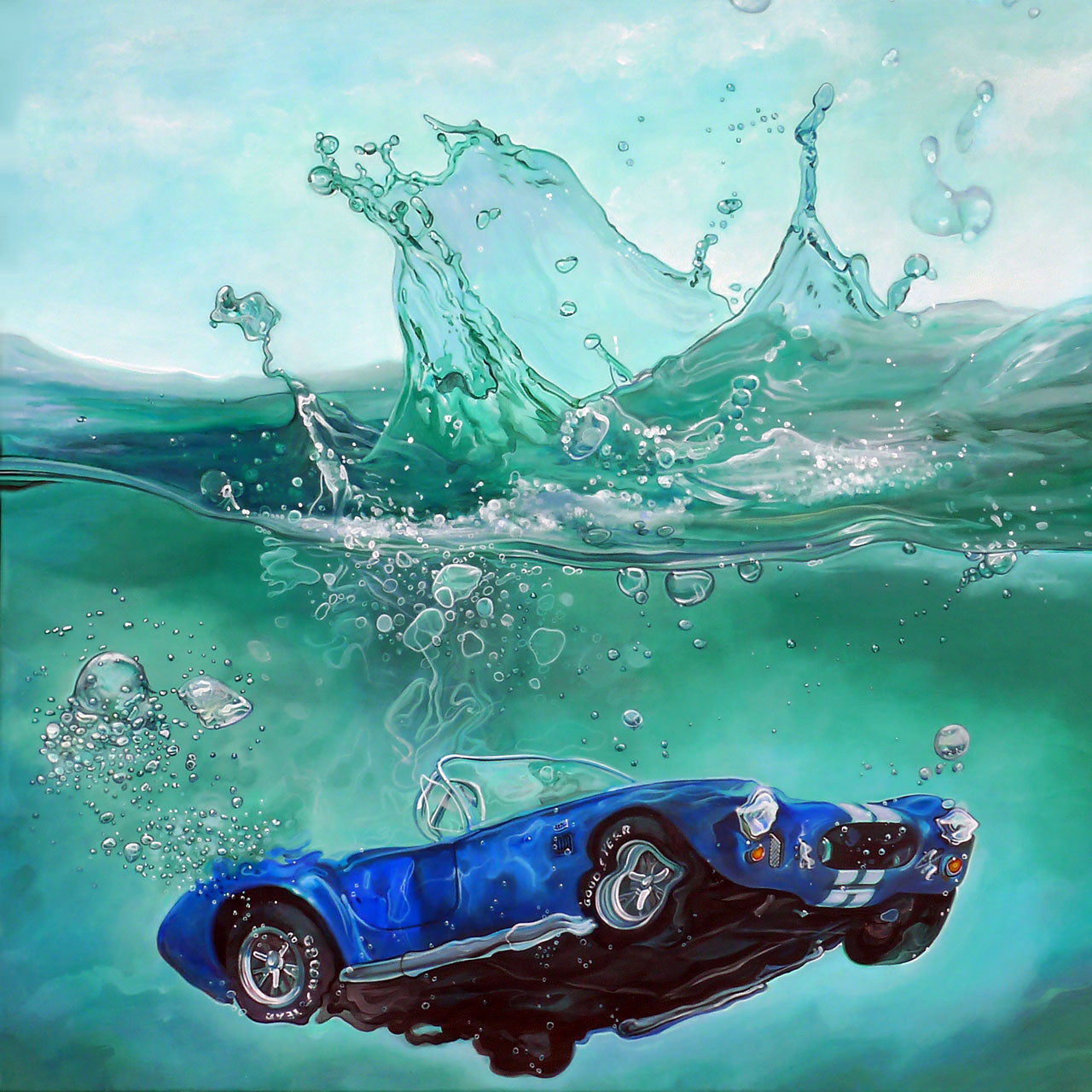 Marcello Petisci
'Splash'
Acrylic on canvas, 97x97cm, 2015. 