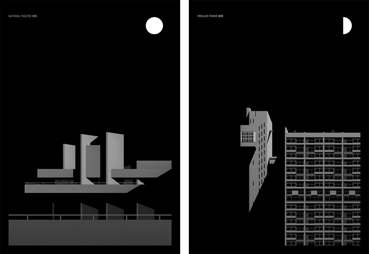 Thomas Danthony，Brutalism 的一部分，是与 Black Dragon press 的合作项目。 © 托马斯·丹东尼。