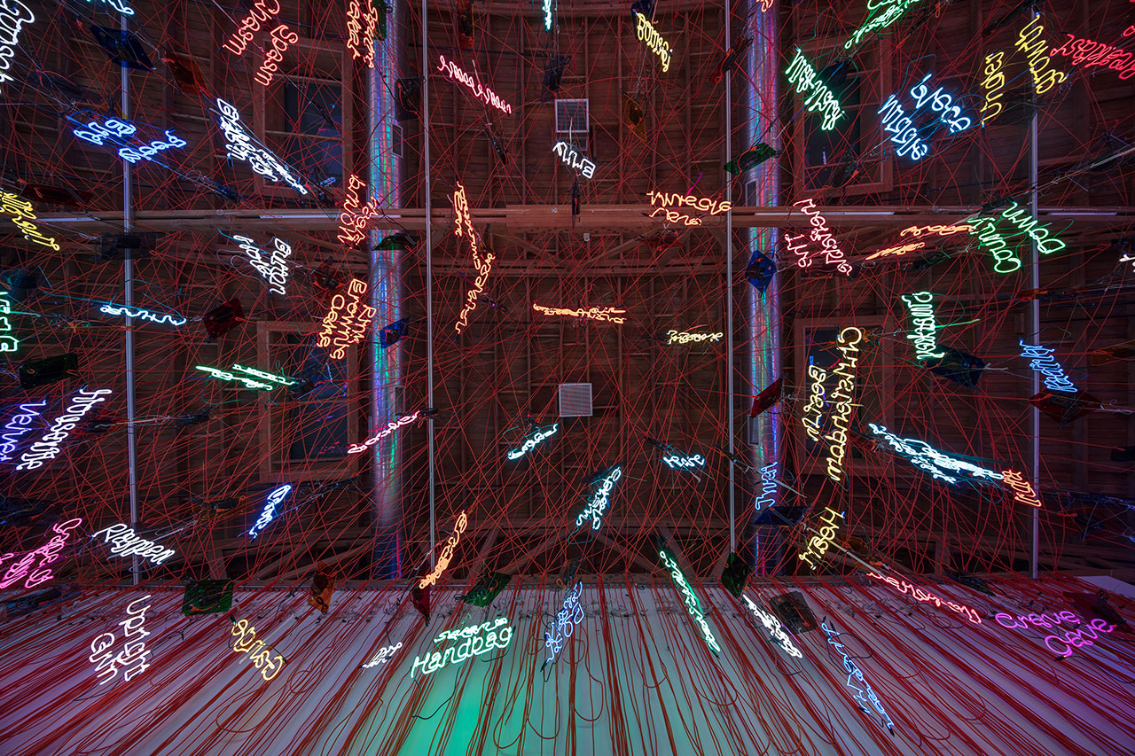 Jason Rhoades, My Madinah. In pursuit of my ermitage..., 2004. Mixed media. Dimensions variable. Installation view, ‘Jason Rhoades. Installations, 1994 – 2006’. Hauser &amp; Wirth Los Angeles, 2017 © The Estate of Jason Rhoades. Courtesy the estate, Hauser &amp; Wirth and David Zwirner. Photo by Fredrik Nilsen.