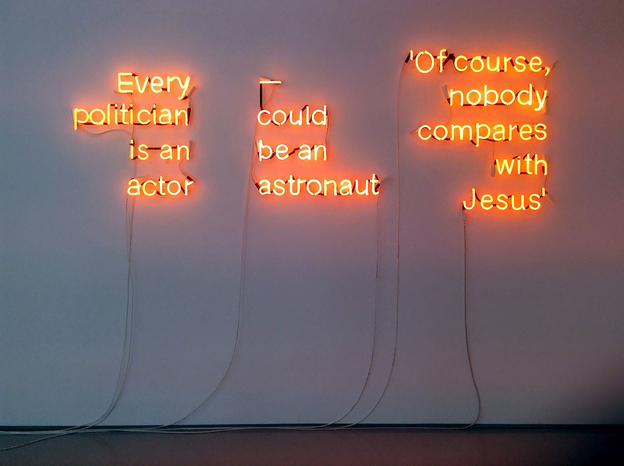 Maria Kriara, Untitled, 2017, Neon Light, ap.210x70cm, Unique. Courtesy of CAN Christina Androulidaki gallery and the artist.