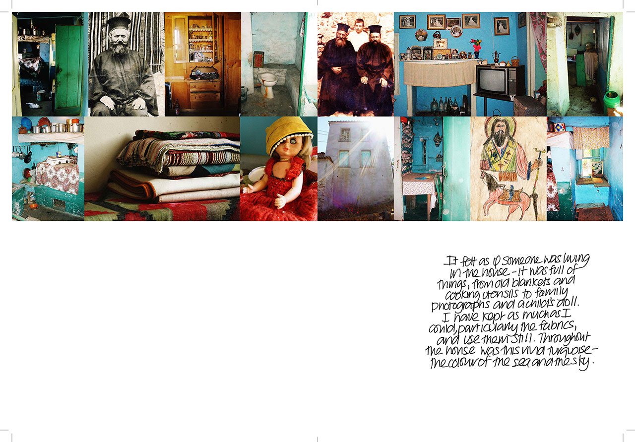 Spread from 'My Greek Island Home'photographs © Claire Lloyd, Image Courtesy of Penguin, Australia