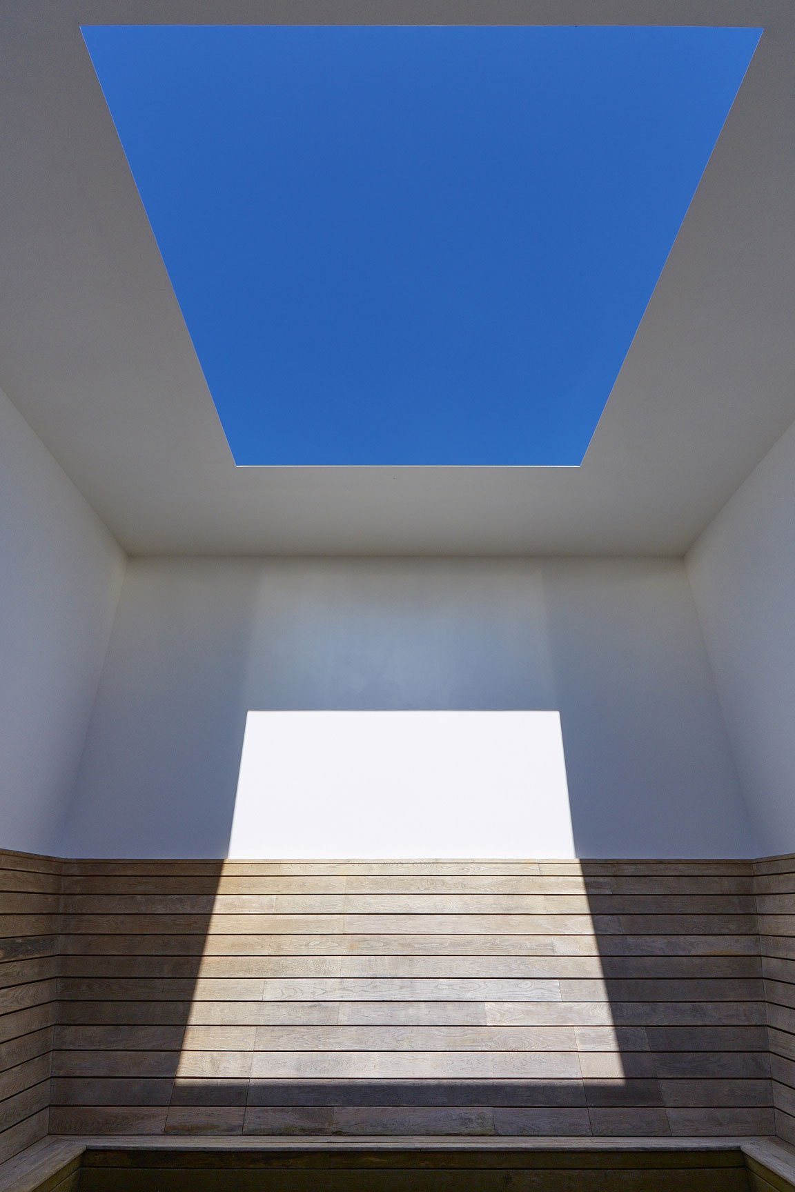 James Turrell’s LightScape installation at Houghton Hall: Seldom Seen, 2002, one of the artist’s Skyspaces. Photograph: Peter Huggins.