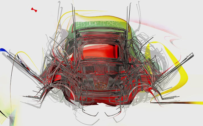 In Reverse, Let's Drop It, Ok, 2013.Courtesy of Ron Arad Associates.