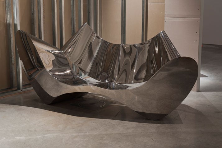 In Reverse, Installation Image.D-Sofa (1994).Courtesy of Ron Arad Associates.