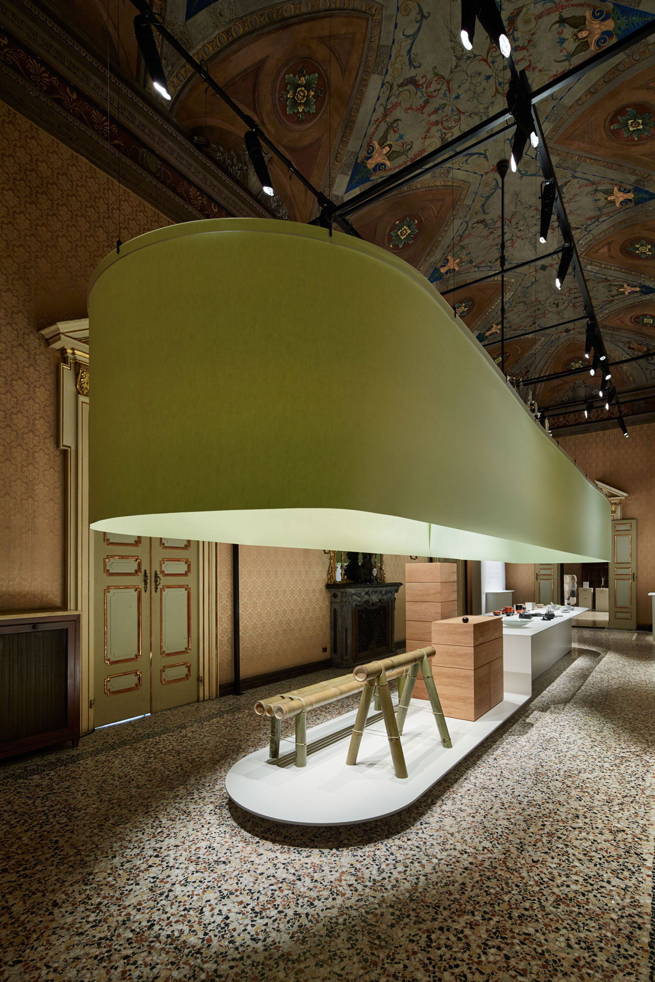 The exhibition of Japan Creative inside Palazzo Litta during Milan Design Week 2017.