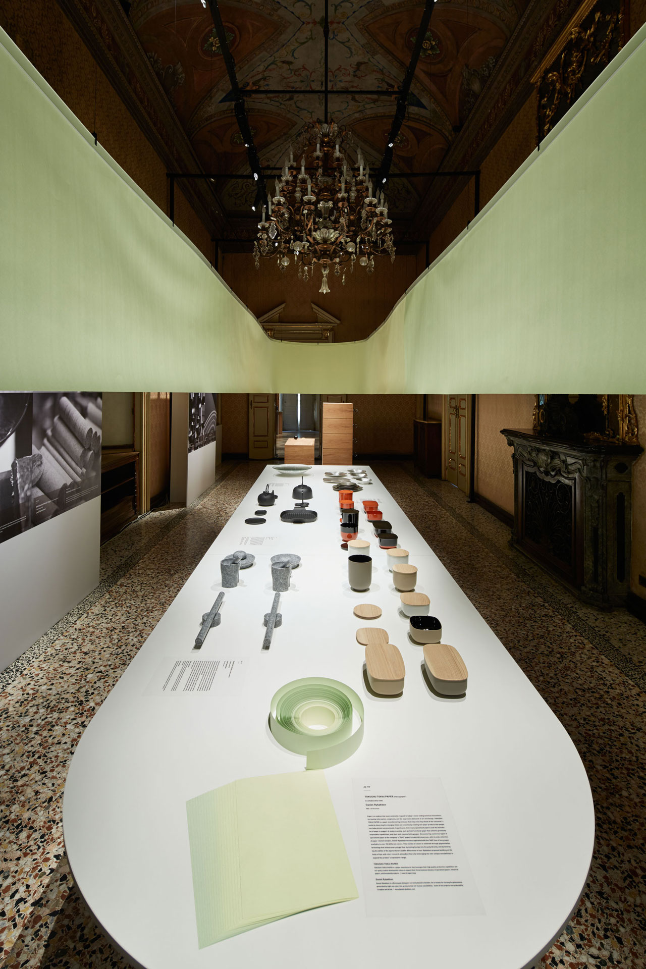 The exhibition of Japan Creative inside Palazzo Litta during Milan Design Week 2017.