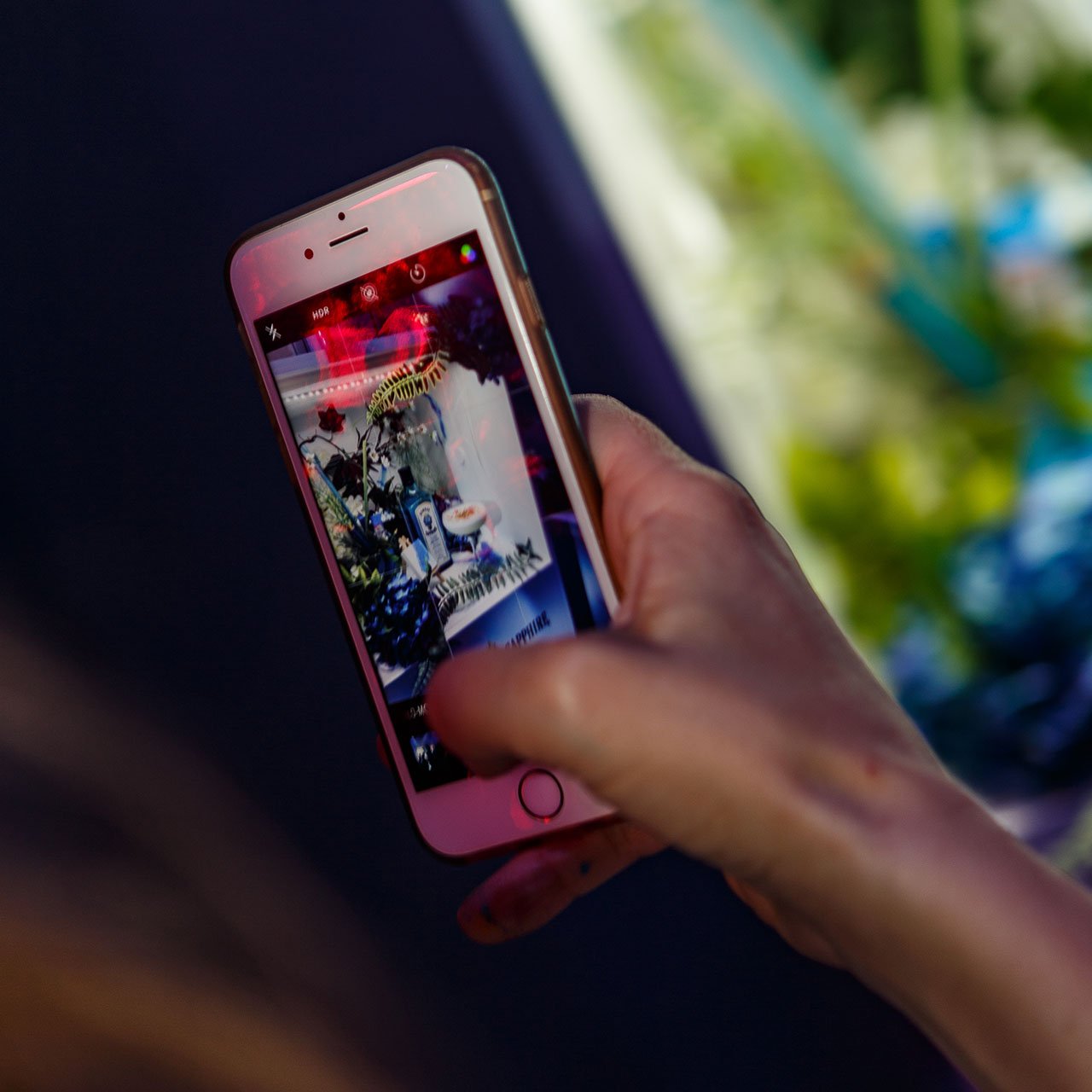 Miniature photo-booth for "White Canvas" cocktails. Photo by Kostas Dekoumes © Yatzer 2019.