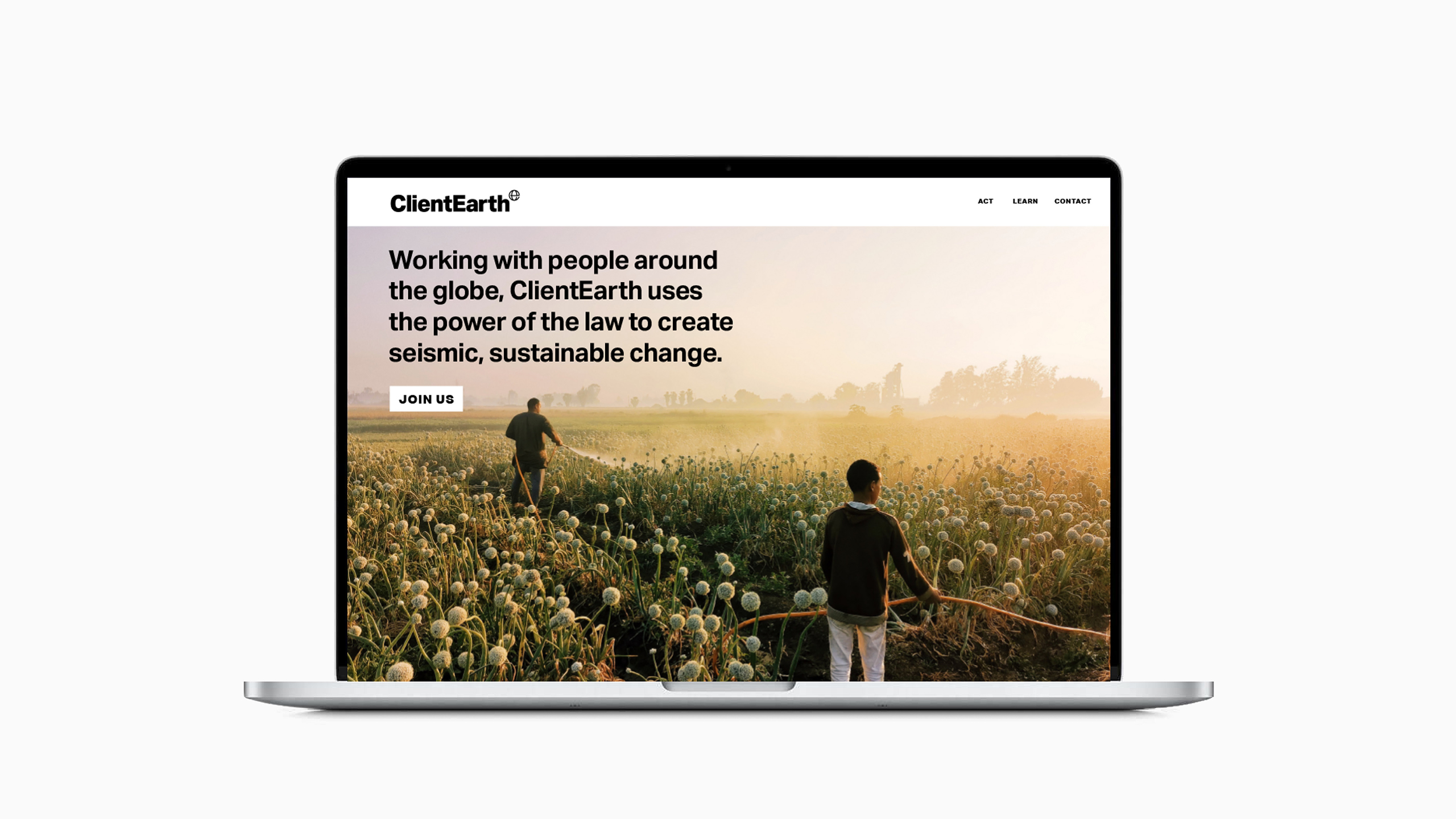 ClientEarth website.
Strategy and creative direction by Apropos. Design and art direction by Erica Dorn. Strategy and copywriting by Clare Aitken.
