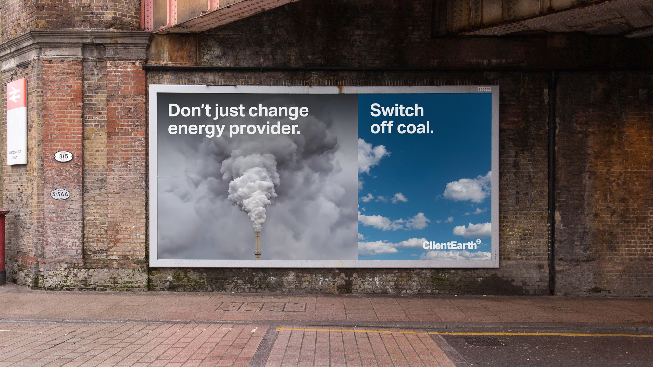 ClientEarth outdoor campaign.
Strategy and creative direction by Apropos. Design and art direction by Erica Dorn. Strategy and copywriting by Clare Aitken.