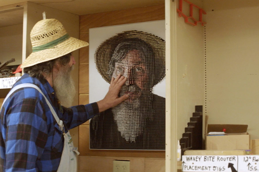 What happens when a blind man discovers his screw portrait