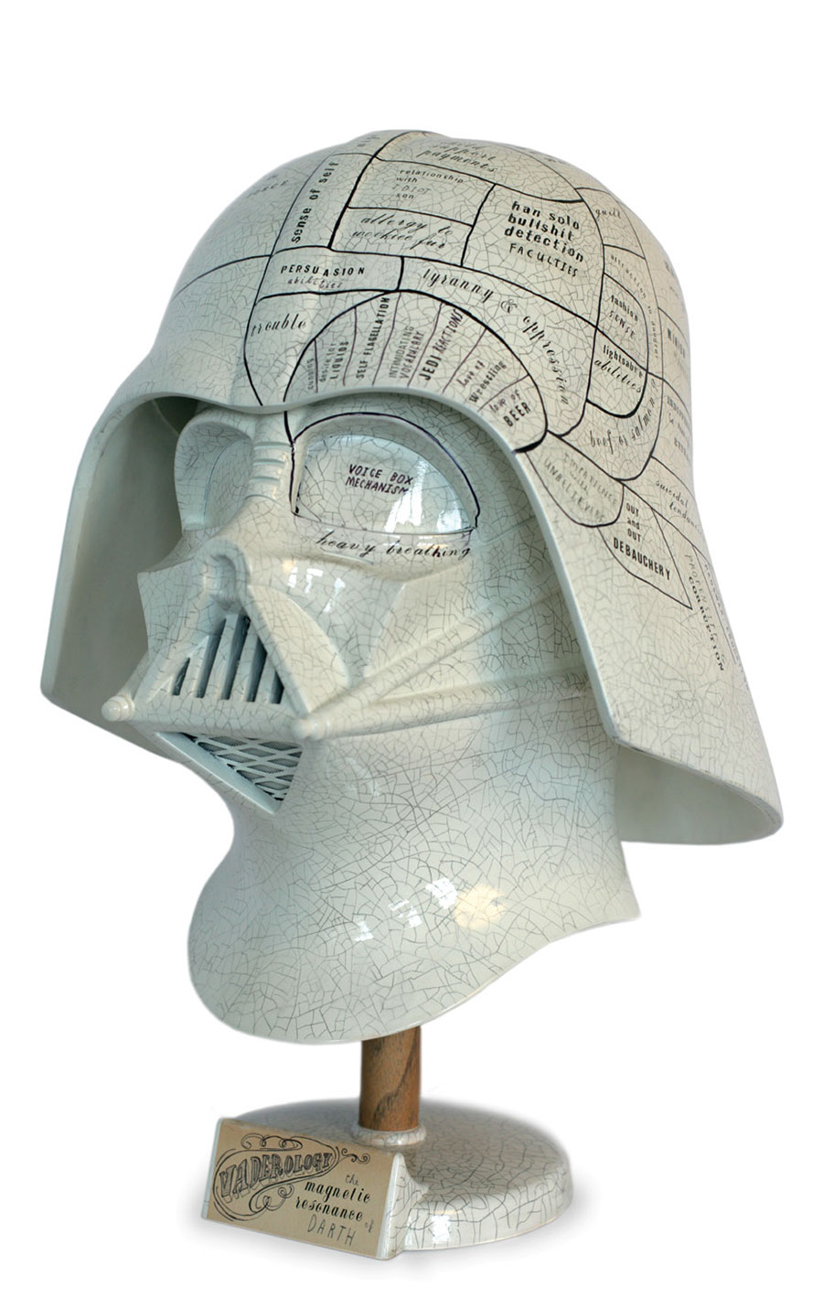 Vaderology2007car paint, varnish, pencil, and letraseton replica Darth Vader helmet
© Oliver Jeffers.