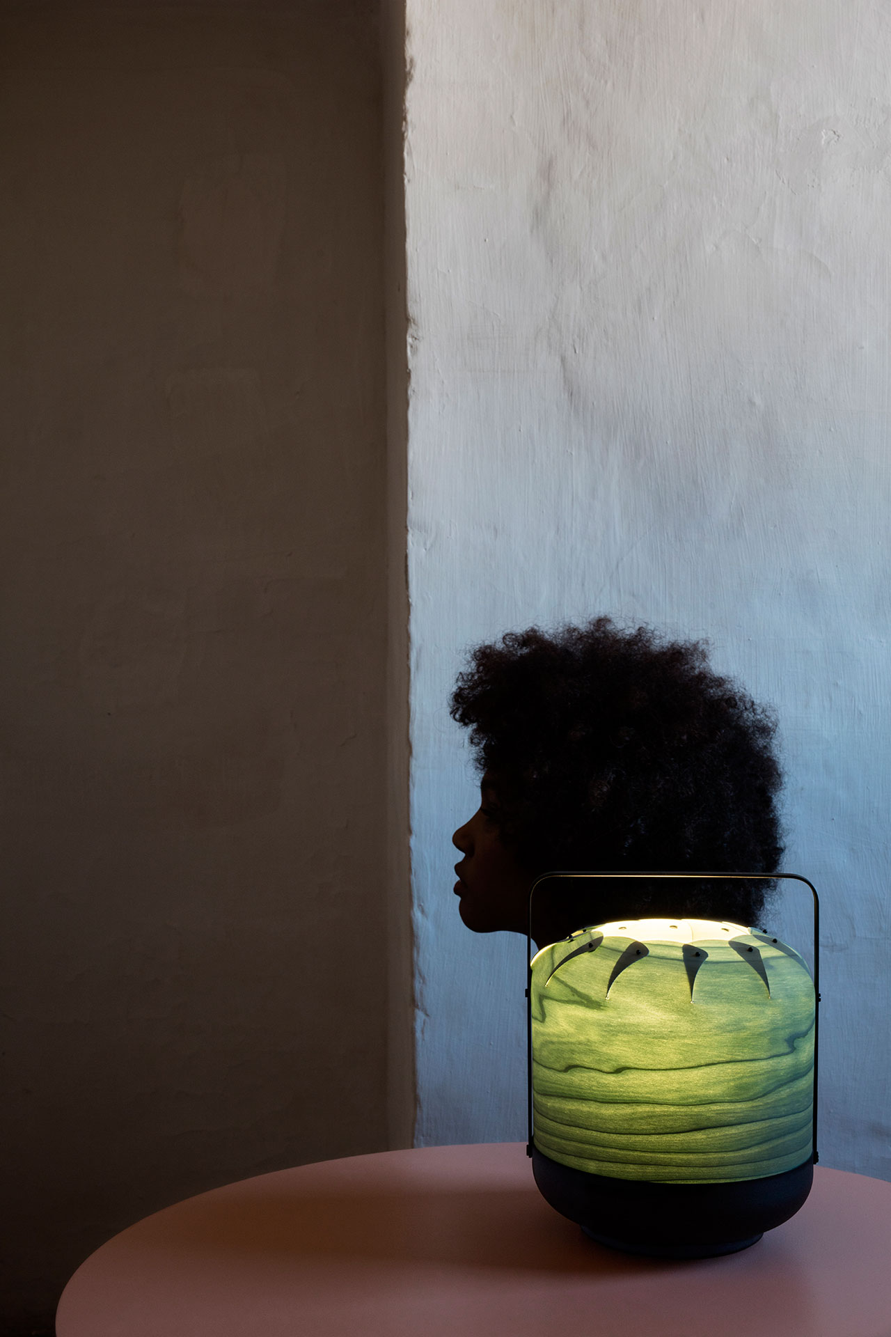 Chou table lamp by Yonoh Studio Creative, from the Palacio de Casavells photo shoot. Photo by KlunderBie Studio.