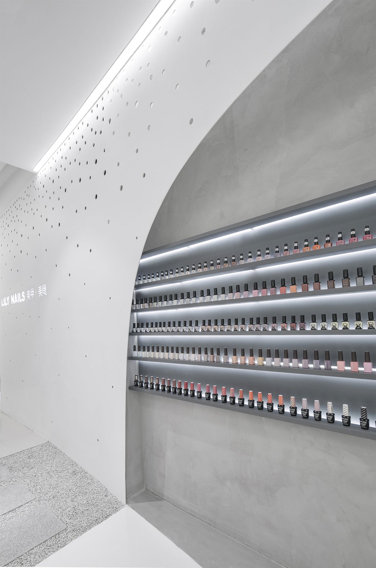A Spiral Ceiling For The New Lily Nails Salon In Beijing Yatzer