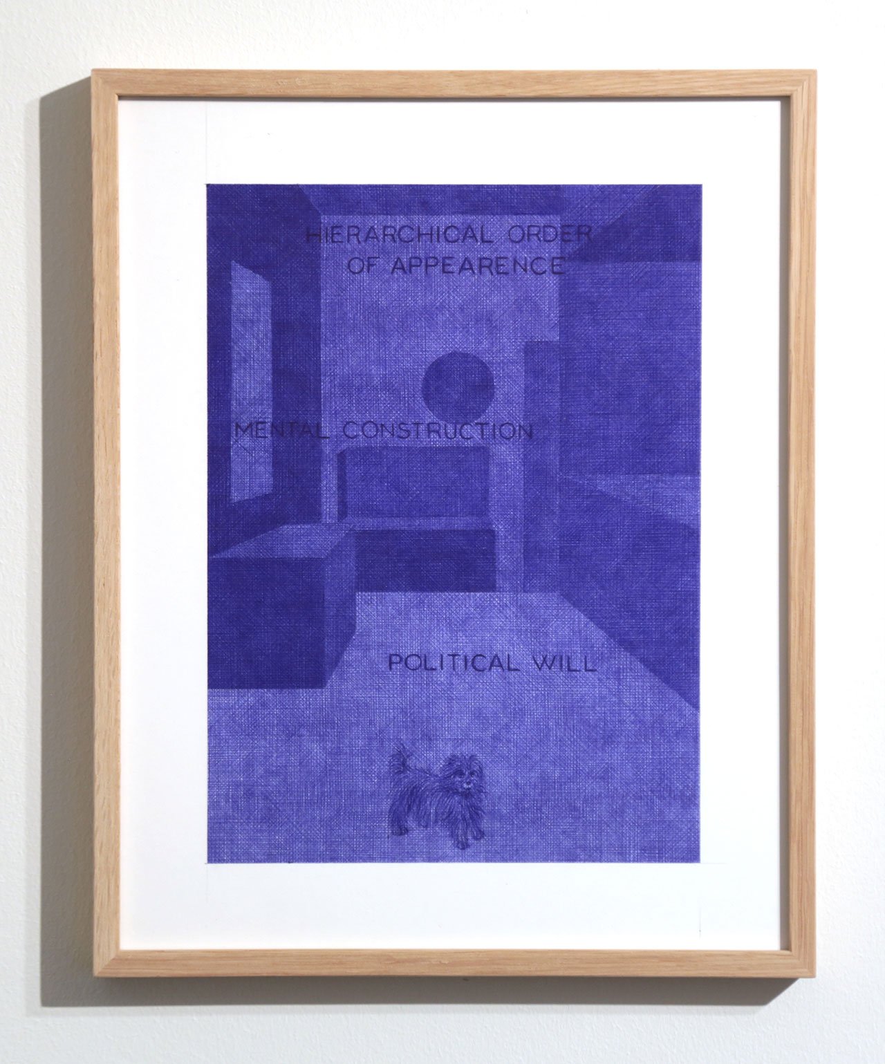Giuseppe Stampone, Tentative Ecouchee d’une peinture utopiste (detail), 2016; bic pen on paper (particular) © Giuseppe Stampone, MLF | Marie-Laure Fleisch Gallery.