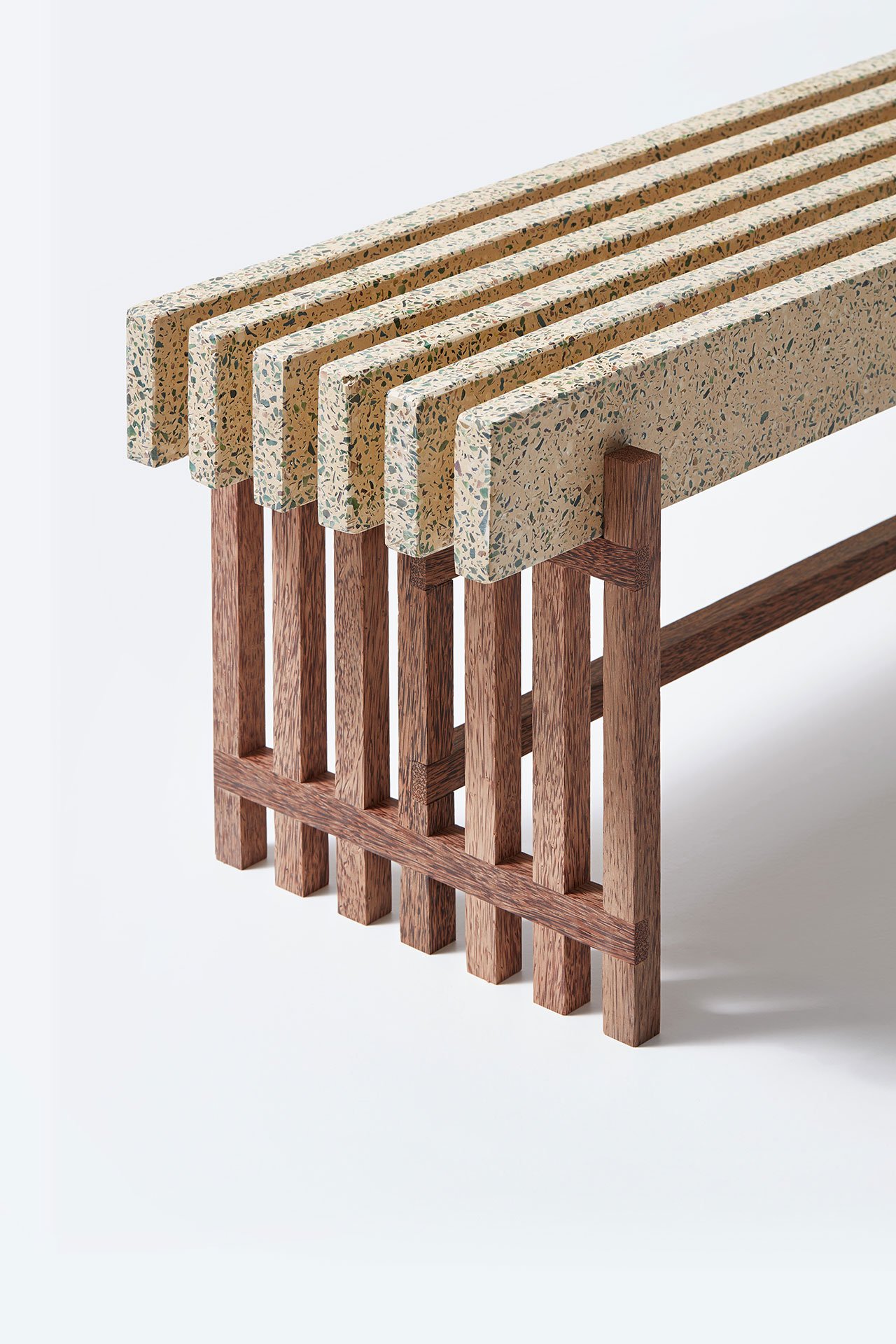LAZY | AFTERNOON bench from Trending Terrazzo collection by Bottle-up.