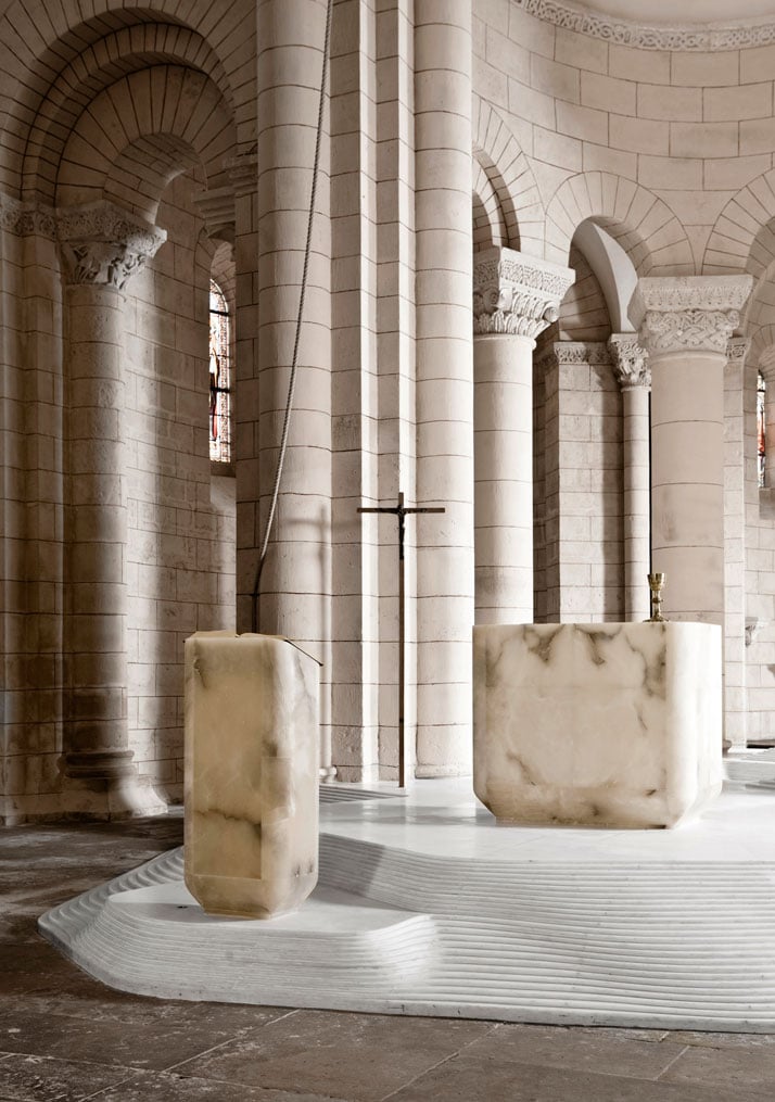 St. Hilaire church by Mathieu Lehanneur in Melle in the Deux-Sèvres district of France.