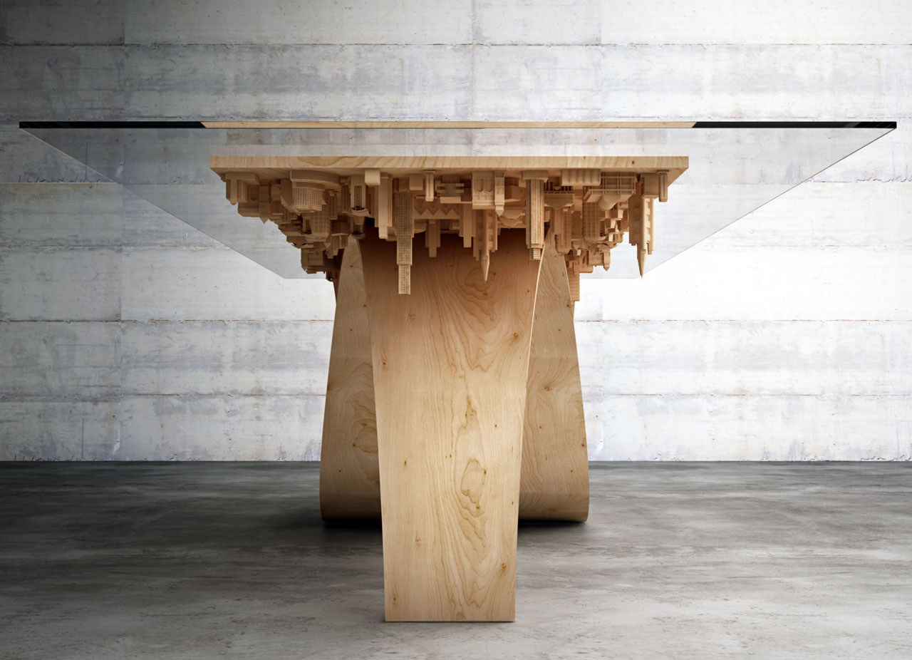 Wave City Dining Table by Stelios Mousarris.
