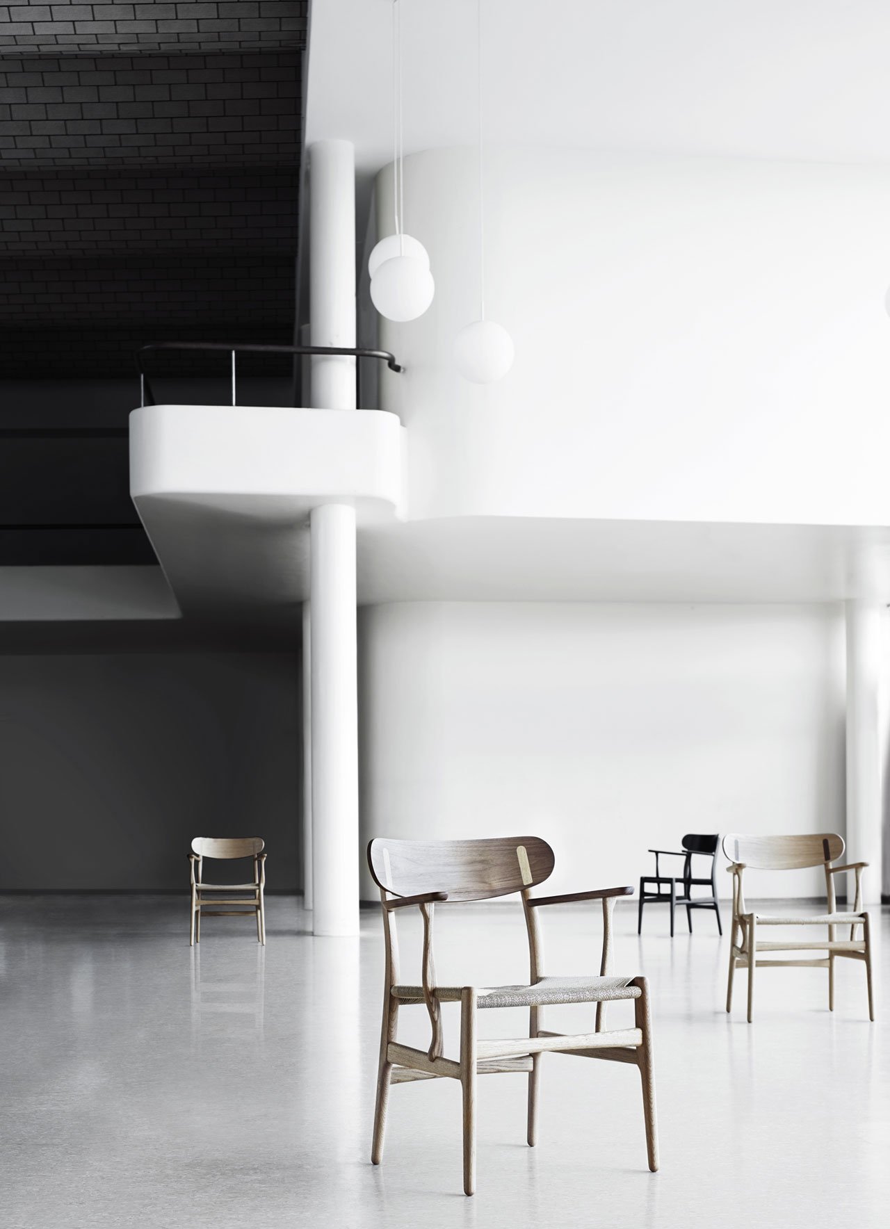 Carl Hansen &amp; Son has recreated one of Hans J. Wegner’s early designs: the 1950 CH22 lounge chair, which bears the first actual model number from the first joint collection between the innovative designer and the Danish furniture manufacturer. 