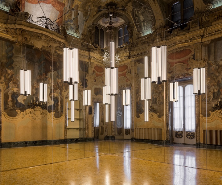 Flos at Palazzo Visconti: Past Meets Present in a Dazzling Installation during Milan Design Week 2024