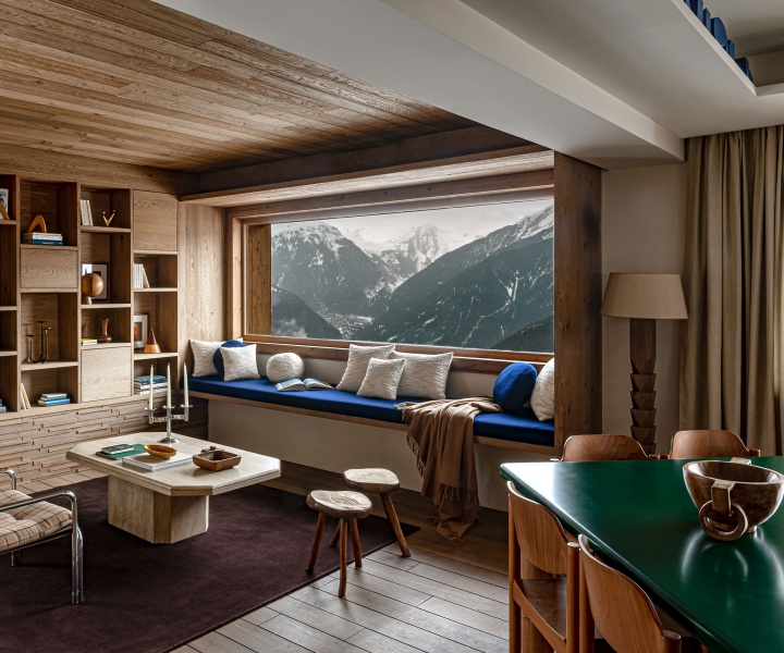 A Chalet in the French Alps Turns to the Avant-Garde Aesthetic of Early Modernism for Inspiration