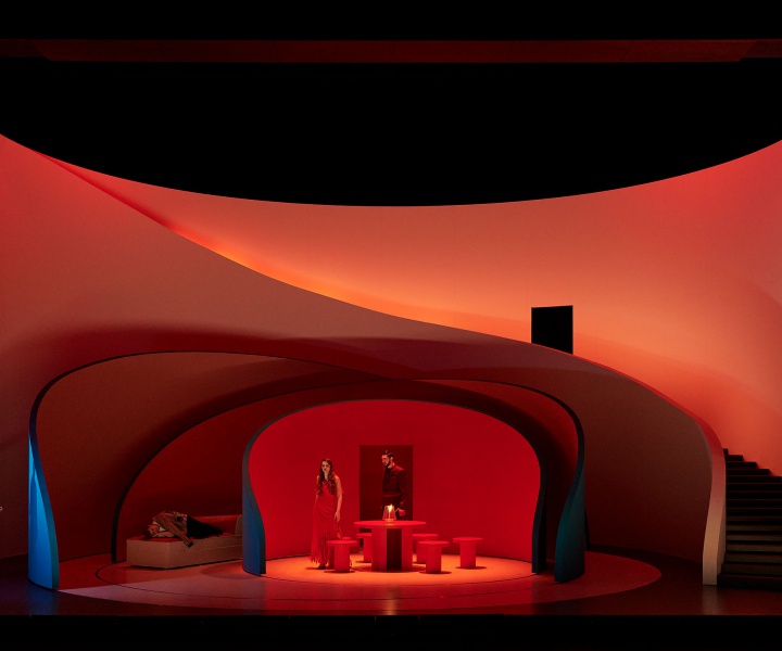 Pierre Yovanovitch's Set Design for Rigoletto in Basel Amplifies the Opera's Mounting Drama