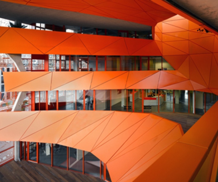 The Orange Cube by Jakob + Macfarlane Architects