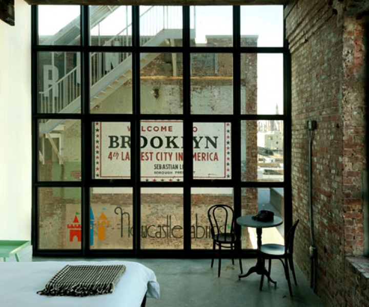 A Textile Factory is Converted Into The Wythe Hotel in Williamsburg, Brooklyn, NY
