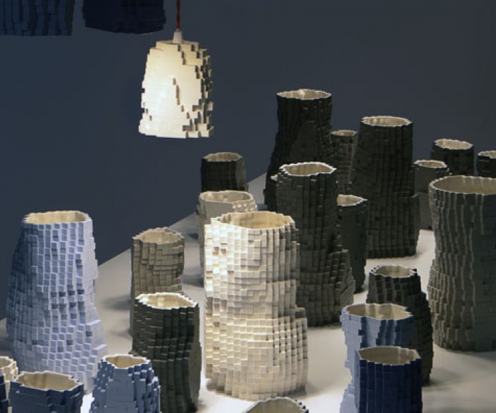 Pixel Vases Landscape by Julian F. Bond