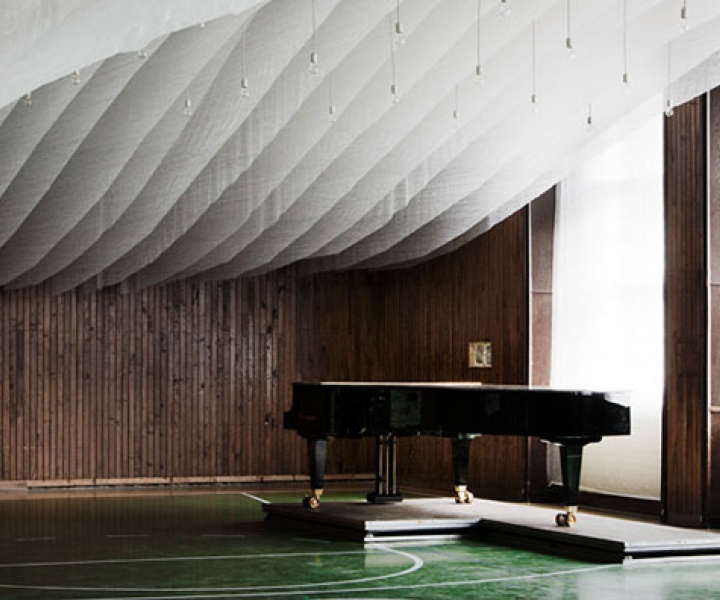 A Gym Is Transformed Into A Concert Hall In The Pannonhalma Archabbey, Hungary