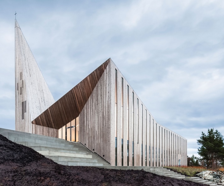 Knarvik Church, a Futuristic Interpretation of the Traditional Norwegian Stave Church