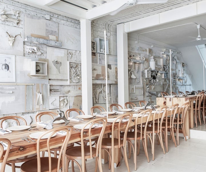 Hueso Restaurant, a Curiosity Cabinet of 10,000 Bones in Mexico