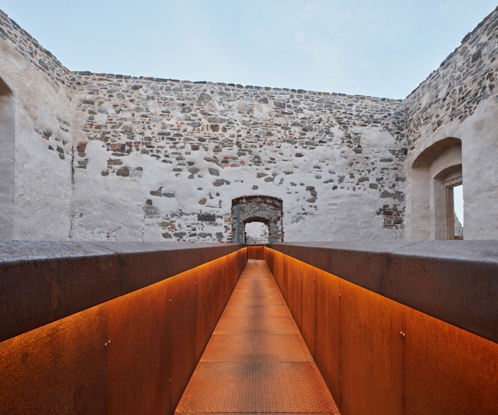 Atelier-r Evocatively Intersperses the Ruins of Helfštýn Castle with Concrere, Glass & Steel