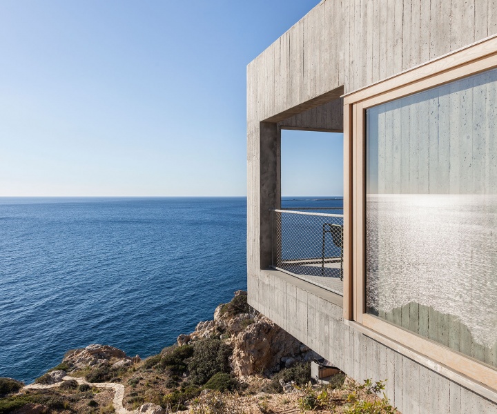 Hovering Over the Aegean: Patio House in Karpathos, Greece