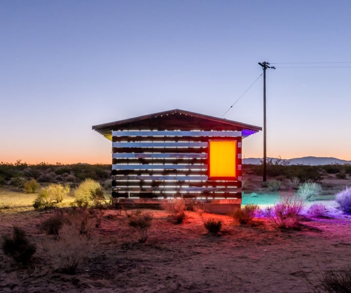 The Colour Of Solitude: The ‘‘Lucid Stead’’ Light Installation By Phillip K. Smith III In The Middle Of A Desert