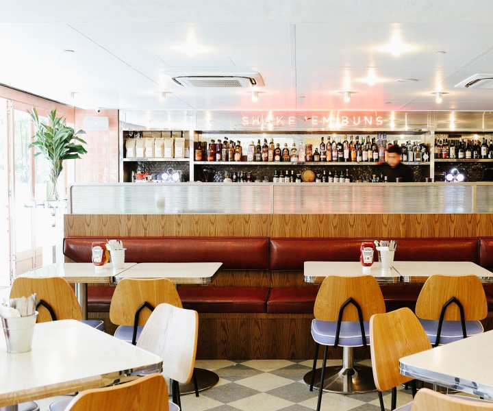 OverEasy Orchard: a Modern All-Pastel Nostalgic Diner in Singapore