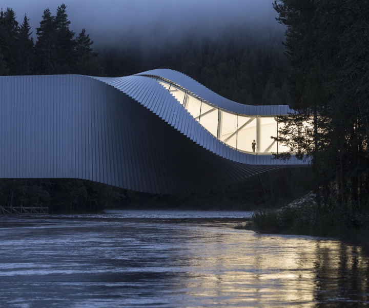 Architecture with a Twist: BIG's Sculptural Bridge in the Norwegian Countryside