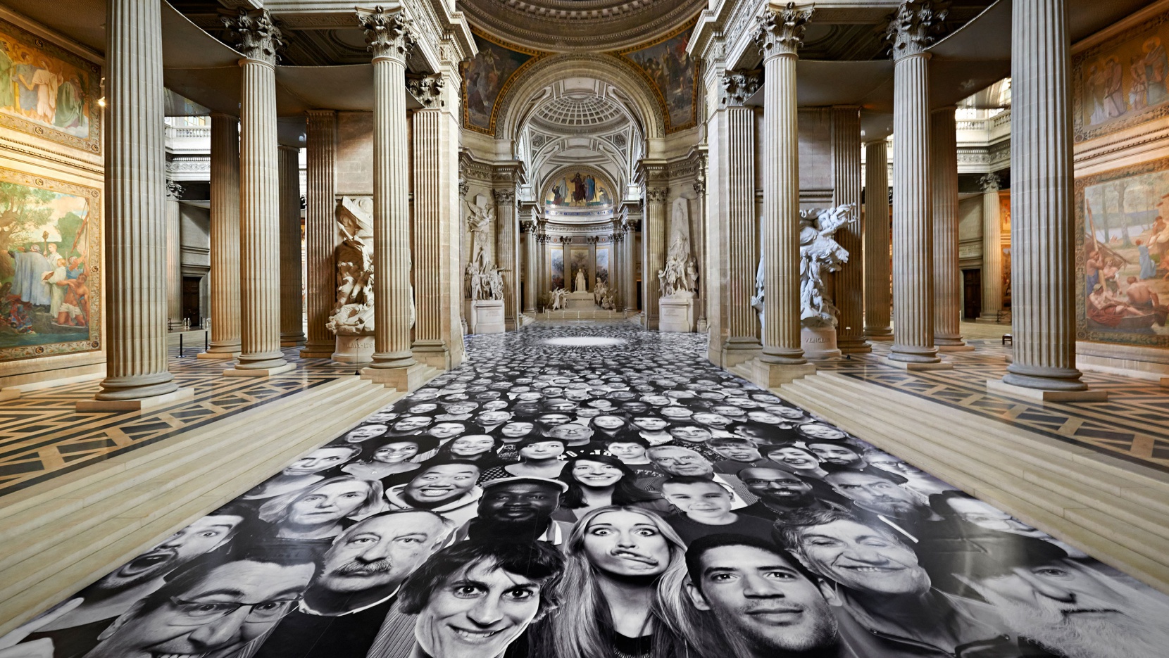 Artist Jr Turns The Pantheon In Paris Inside Out Yatzer