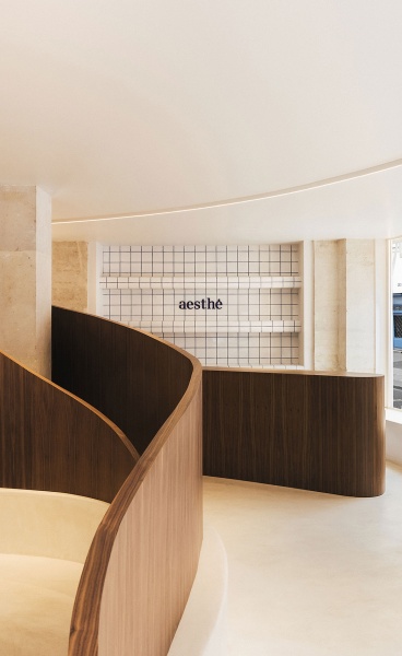 Organic Forms, Natural Materials and Crafted Details Imbue a Beauty Clinic in Paris with Sculptural Soulfulness