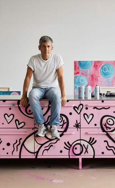 The Amour Collection: André Saraiva Applies his Signature Graffiti Iconography to Vipp's Iconic Products